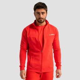 GymBeam Hanorac cu fermoar Limitless Hot Red M