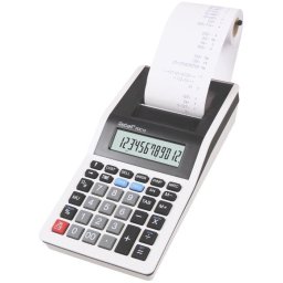 Calculator de birou Calculator cu banda, 12 digits, 200 x 102 x 45 mm, Rebell PDC 10 - alb/negru