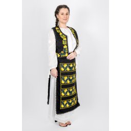 Costum IE Vesta Fusta si 2 Fote Flori