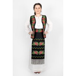 Costum IE Vesta Fusta Brau si 2 Fote Cerasela