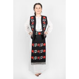 Costum IE Vesta Fusta Brau si 2 Fote Angi