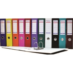 Biblioraft A4, plastifiat PP/paper, margine metalica, 50 mm, Optima Basic - bleumarin