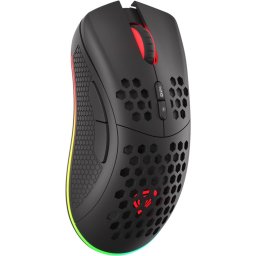 Mouse Natec Zircon 550, RGB LED, USB Wireless, Black