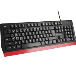 Tastatura Tastatura Genesis Rhod 250, Gaming, Negru, 104 taste,Suport anti-ghosting pentru 19 taste