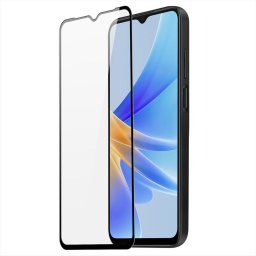 Folie de protecție ecran Dux Ducis pentru Oppo A17, sticlă securizată, Full Face, adeziv integral, 9D - neagră