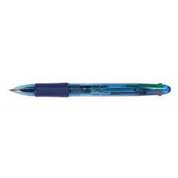 Pix cu 4 culori, varf 1.0 mm, rubber grip, Q-Connect - (N,A,R,V)