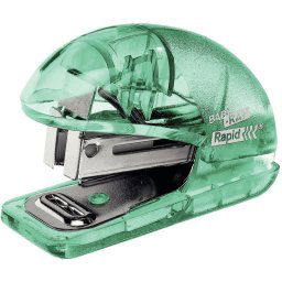 Capsator plastic Rapid Colour Ice F4, 10 coli, blister, 1000 capse 26/6 incluse, verde