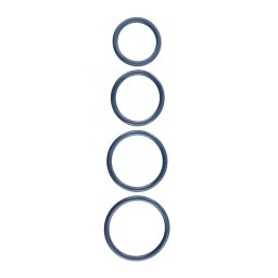 Sportsheets Navy Rubber O Ring Black 4 Pack