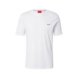 HUGO Tricou 'Dero' albastru închis / alb