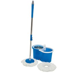 Set curatenie Vanora, Super Easy Clean VN-GRH-LV-04, Mop rotativ 360, Albastru