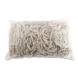 Accesorii birotica Elastice pentru bani, 3mm grosime, D 80mm, 60% cauciuc, 1000g/punga, Office Products -culoare alba