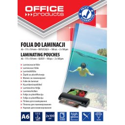 Folie de laminat Folie pentru laminare, A6 100 microni 100buc/top Office Products