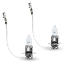 Set de 2 becuri Halogen H3 - 100W + 90% intensitate