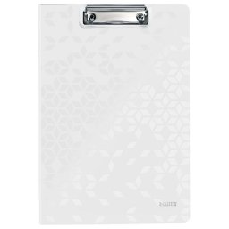 Clipboard LEITZ WOW, dublu, polyfoam, A4, 100 coli, alb