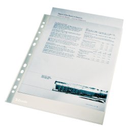 Folie de protectie ESSELTE, A4, 40 mic, 100 buc/set, cristal