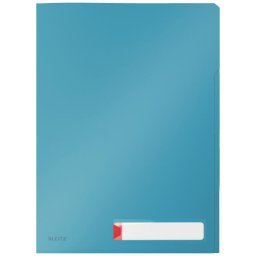 Mapa LEITZ Cosy, cu eticheta si 3 separatoare, PP, A4, 40 coli, albastru celest