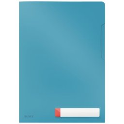 Mapa de protectie LEITZ Cosy, deschidere superioara si lateral dreapta, PP, A4, 40 coli, cu eticheta