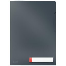 Mapa de protectie LEITZ Cosy, deschidere superioara si lateral dreapta, PP, A4, 40 coli, cu eticheta