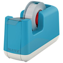 Accesorii birotica Dispenser pentru banda adeziva LEITZ Cosy, PS, banda inclusa, albastru celest