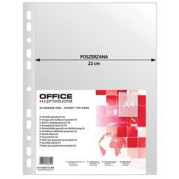 Accesorii birotica Folie protectie pentru documente A4, 90 microni, 50/set, Office Products Maxi - transparenta