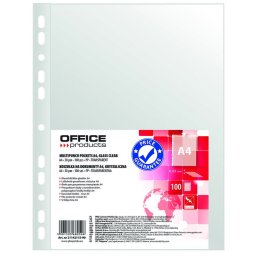 Accesorii birotica Folie protectie pentru documente A4, 30 microni, 100folii/set, Office Products - cristal