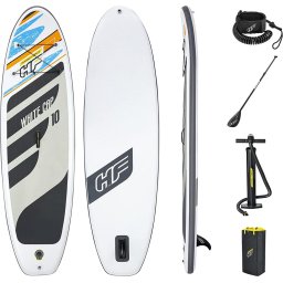 Set placa paddle Board Hydro-Force, SUP Board (white/grey, 305cm x 84cm x 12cm)