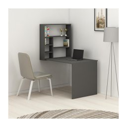 Masă de lucru cu etajeră SEDIR 154,2x90 cm antracit