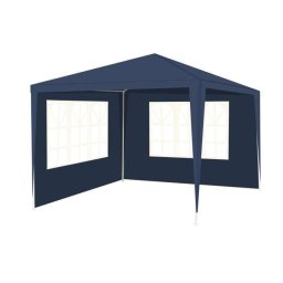 Pavilion gradina, 3x3x2,5 m, cu 2 pereti laterali, albastru