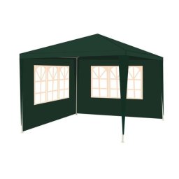 Pavilion gradina, 3x3x2,5 m, cu 2 pereti laterali, verde inchis