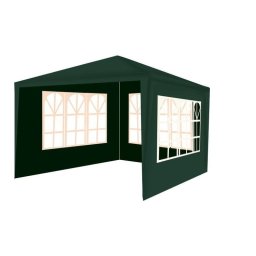 Pavilion gradina, 3x3x2,5 m, cu 3 pereti laterali, verde inchis