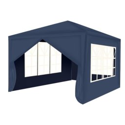 Pavilion gradina, 3x3x2,5 m, cu 4 pereti laterali, albastru
