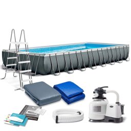 Piscina Intex cu cadru metalic si sitem de filtrare inclus 26374, 975 x 488 x 132 cm