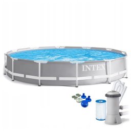 Piscina cu cadru metalic INTEX, 366 x 76 cm + pompa filtrare