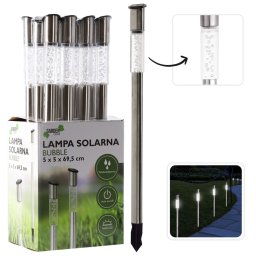 Lampa solara LED, tip Lava Lamp, pentru curte 69,5 cm