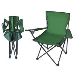 Scaun Pliant Pentru Pescuit, Camping, 80x44x80 Cm, Metal, Verde
