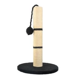 Ansamblu de joaca pentru pisici, tip stalp cu jucarie, 45x29.5 cm, negru