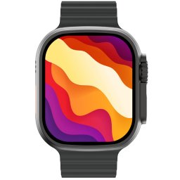 Ceas Smartwatch MicroT Ultra Series 68+, 2.2" IPS Touch, ECG, NFC, Notificari Apel si Retele Sociale, Oximetru SpO2, Ritm Cardiac si Tensiune Arteriala, Termometru, Monitorizare somn, Incarcare Wireless, 105 Moduri Sport, Protectie apa IP68, Negru