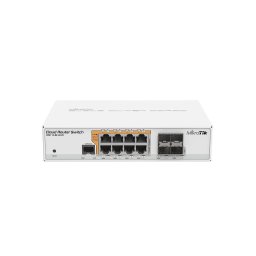 Switch 8 porturi Mikrotik CRS112-8P-4S-IN, 8 x porturi Ethernet Gigabit, 10/100 / 1000Mbps, 4 x SFP