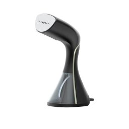 Aparat de calcat vertical cu aburi Aeno AGS0003, 1500W, timp de incalzire 35 sec, capacitate rezervor apa 250 ml, putere abur 24 g/ min, temperatura aburului pana la 160°C, perie, cana de masurat inclusa, Negru