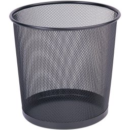 Cos metalic Mesh, pentru hartii, 12 litri, Q-Connect - negru