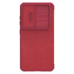 Husa Nillkin Qin Leather Pro Case for Samsung Galaxy S23+ flip cover camera cover red