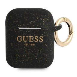 GUA2SGGEK AirPods cover black Silicone Glitter