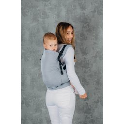 LennyPreschool, Little Herringbone Grey - Marsupiu ergonomic
