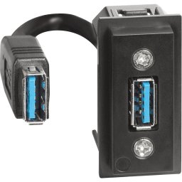 Conector USB tip A preconectat 1 modul Bticino Living Now K4285P