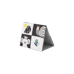Carte textilă pentru copii cu oglindă, negru Taf Toys
