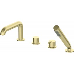 SILIA Baterie cada cu 4 orificii - set de dus BQS_R14M Finisaj: auriu periat