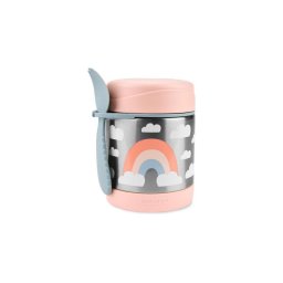 Skip Hop - Termos pentru mâncare SPARK STYLE, 325 ml, curcubeu, cu linguriță și furculiță