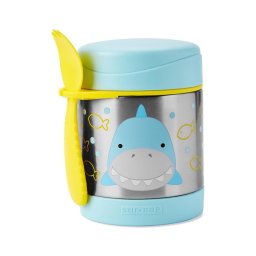 Skip Hop - Termosă pentru mâncare ZOO 325 ml cu linguriță și furculiță, rechin