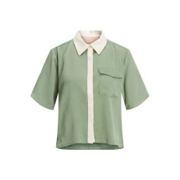 JJXX Cămaşă Jxlark Short Satin Ss Shirt Wvn Sn 12224945 17-0210 TCX loden frost