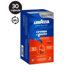 30 Capsule Aluminiu Lavazza Crema e Gusto Forte – Compatibile Nespresso